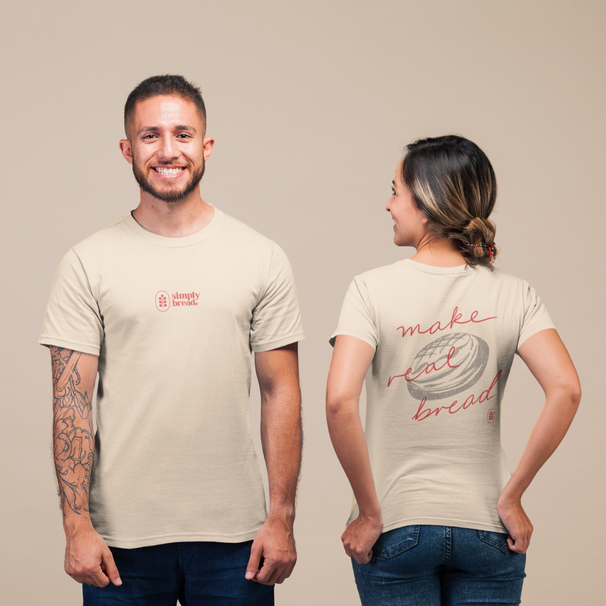 Simply Bread T-Shirt Light | Make Real Bread